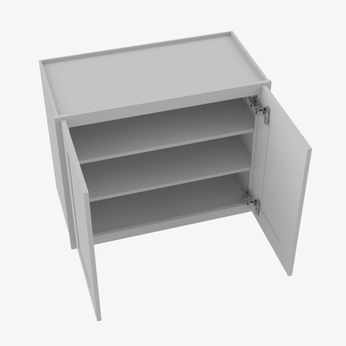 AB-W3330B Double Door 33 Inch Wall Cabinet | Lait Grey Shaker