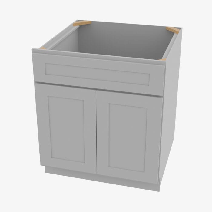 AB-SB30B Double Door 30 Inch Sink Base Cabinet | Lait Grey Shaker