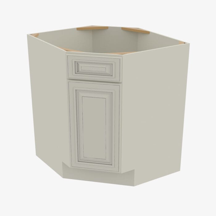 SL-BDCF36 Single Door 36 Inch Base Diagonal Corner Sink Cabinet | Signature Pearl