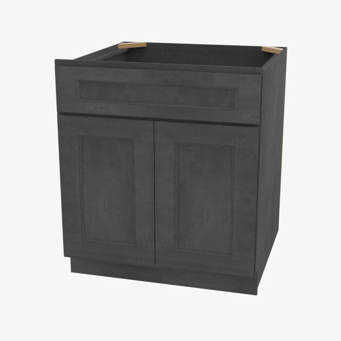 TS-SB30B Double Door 30 Inch Sink Base Cabinet | Townsquare Grey
