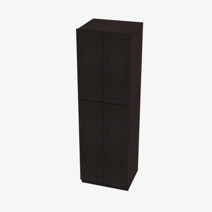 AG-WP2484B Four Door 24 Inch Tall Wall Pantry Cabinet with Butt Doors | Greystone Shaker
