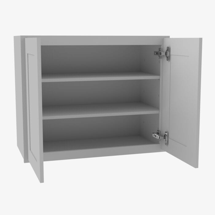 AB-W3330B Double Door 33 Inch Wall Cabinet | Lait Grey Shaker