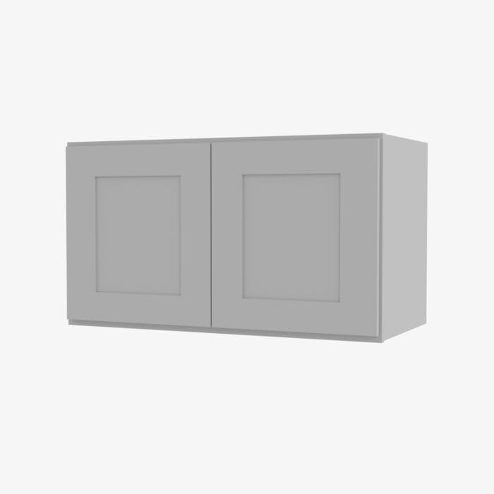 AB-W361224B Double Door 36 Inch Wall Refrigerator Cabinet | Lait Grey Shaker