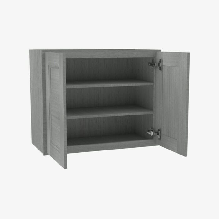 TG-W3030B Double Door 30 Inch Wall Cabinet | Midtown Grey