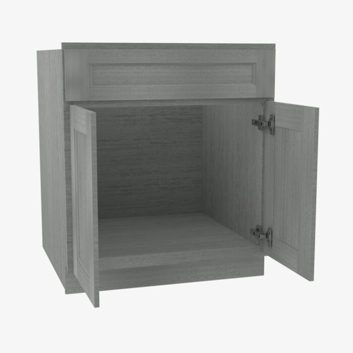 TG-SB33B Double Door 33 Inch Sink Base Cabinet | Midtown Grey