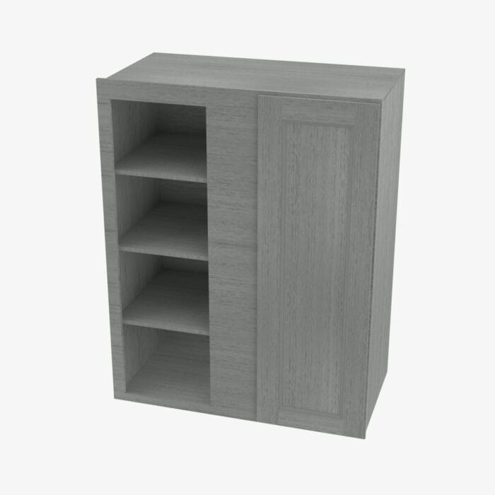TG-WBLC30/33-3042 Single Door 30 Inch Wall Blind Corner Cabinet | Midtown Grey