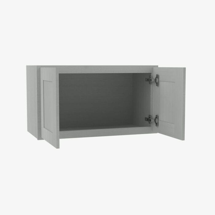 AN-W2424B Double Door 24 Inch Wall Cabinet | Nova Light Grey Shaker