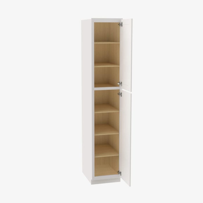 VW-WP1890 Double Door 18 Inch Tall Wall Pantry Cabinet | Rio Vista White Shaker