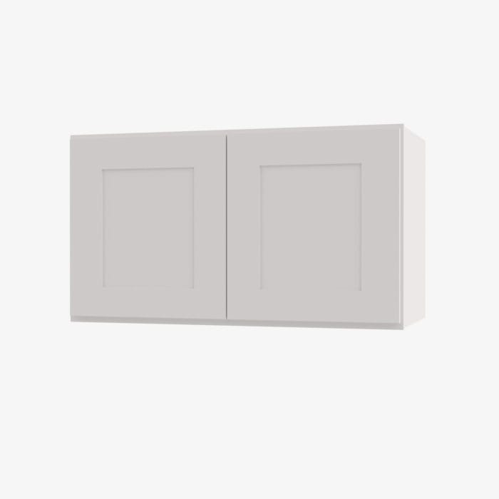 AW-W3324B Double Door 33 Inch Wall Cabinet | Ice White Shaker