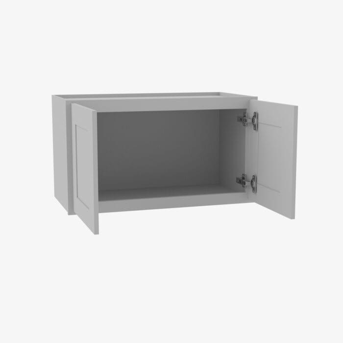 AB-W361224B Double Door 36 Inch Wall Refrigerator Cabinet | Lait Grey Shaker