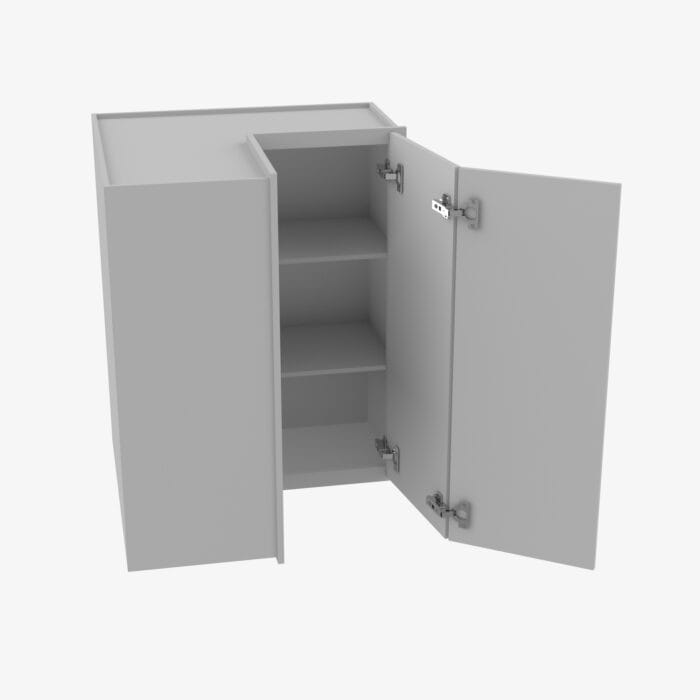 AB-WSQ2436 24 Inch Easy Reach Wall Corner Cabinet | Lait Grey Shaker