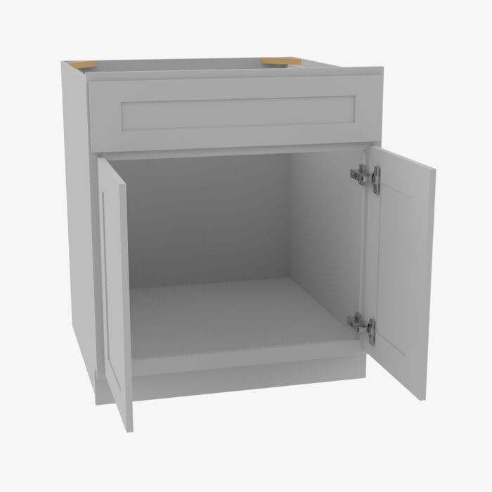 AB-SB27B Double Door 27 Inch Sink Base Cabinet | Lait Grey Shaker