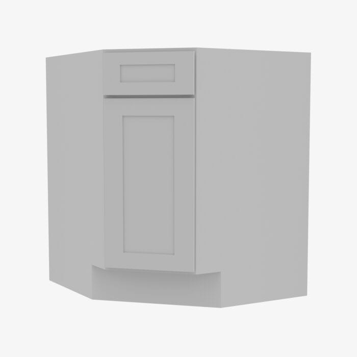 AB-BDCF36 Single Door 36 Inch Base Diagonal Corner Sink Cabinet | Lait Gray Shaker