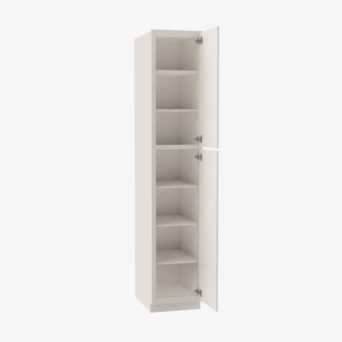 TQ-WP1890 Double Door 18 Inch Tall Wall Pantry Cabinet | Townplace Crema