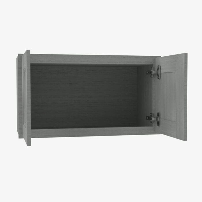 TG-W2418B Double Door 24 Inch Wall Cabinet | Midtown Grey