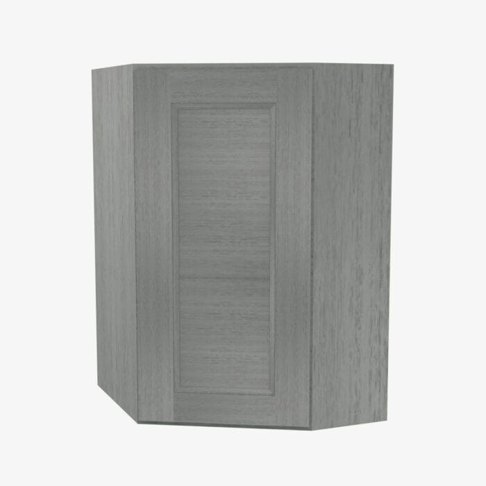TG-WDC2430 Single Door 24 Inch Wall Diagonal Corner Cabinet | Midtown Grey