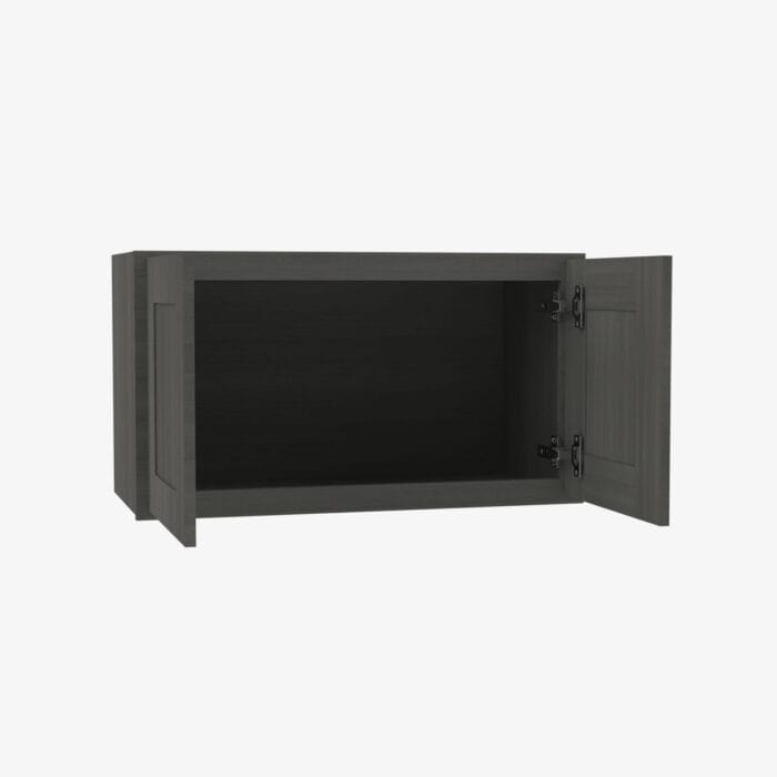 AG-W332424B Double Door 33 Inch Wall Refrigerator Cabinet | Greystone Shaker
