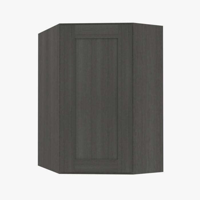 AG-WDC2442 Single Door 24 Inch Wall Diagonal Corner Cabinet | Greystone Shaker