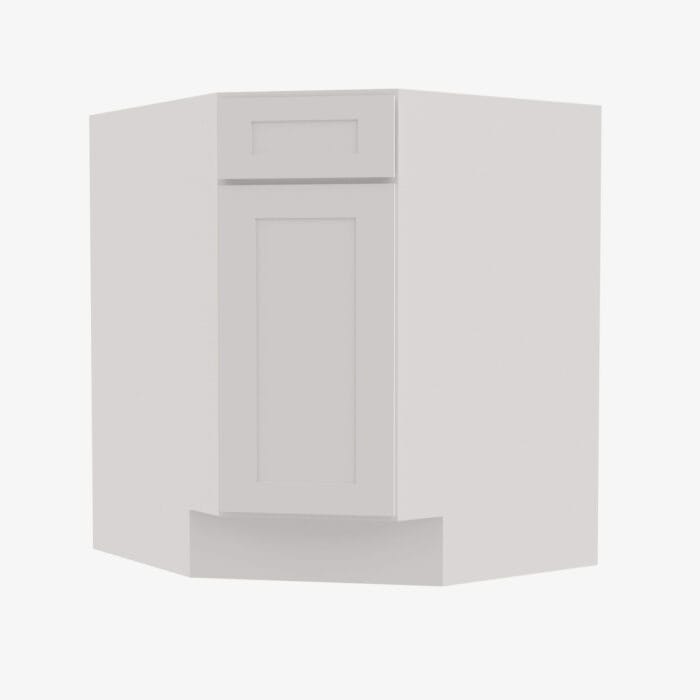VW-BDCF36 Single Door 36 Inch Base Diagonal Corner Sink Cabinet | Rio Vista White Shaker