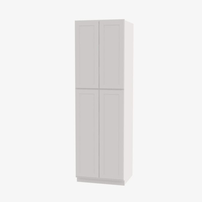VW-WP3090B Four Door 30 Inch Tall Wall Pantry Cabinet with Butt Doors | Rio Vista White Shaker