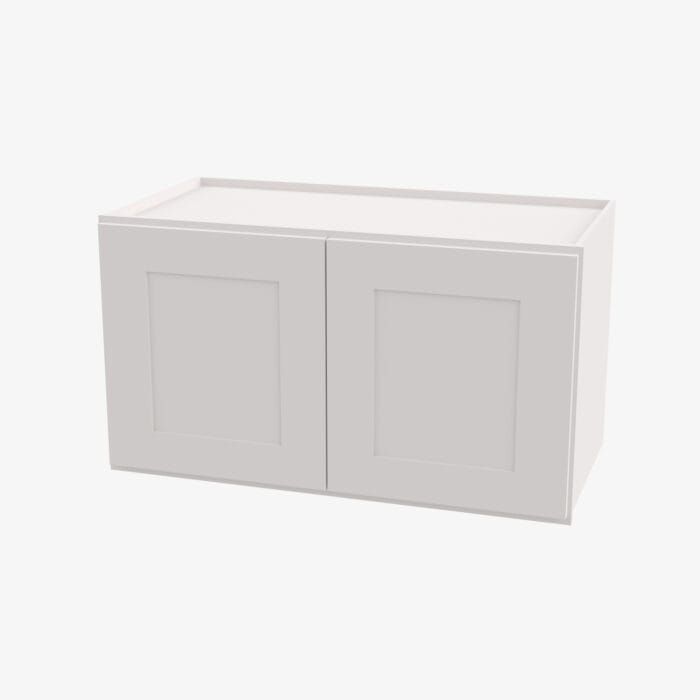 AW-W3012B Double Door 30 Inch Wall Cabinet | Ice White Shaker