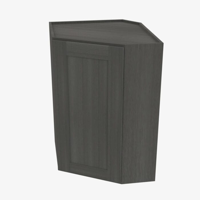 AG-WDC2442 Single Door 24 Inch Wall Diagonal Corner Cabinet | Greystone Shaker