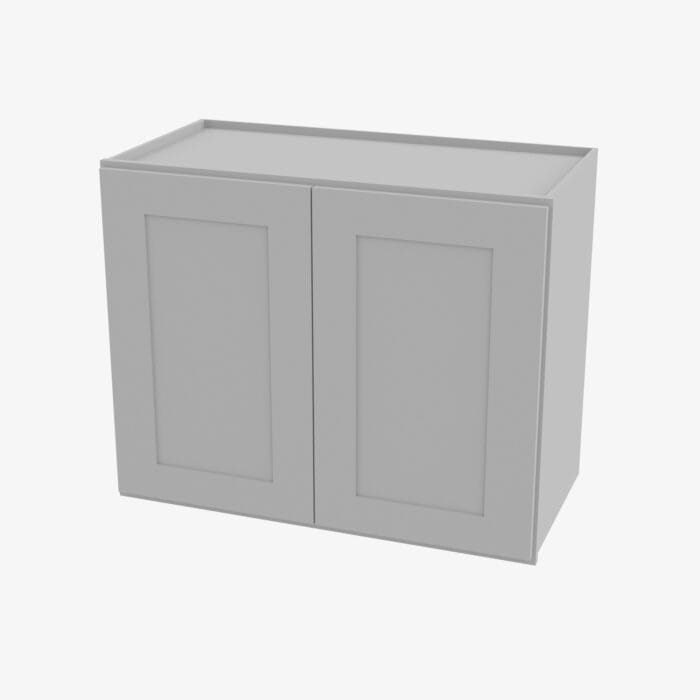 AB-W2436B Double Door 24 Inch Wall Cabinet | Lait Grey Shaker