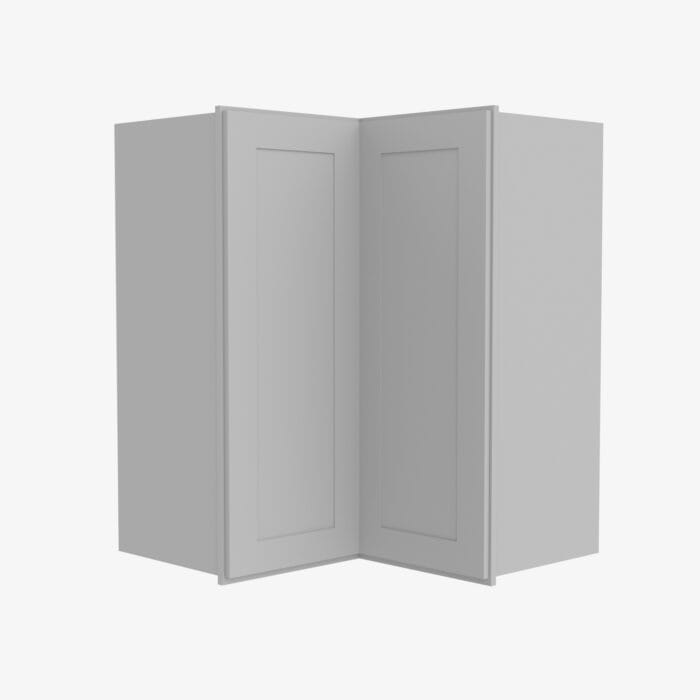 AB-WSQ2436 24 Inch Easy Reach Wall Corner Cabinet | Lait Grey Shaker