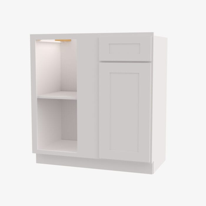 AW-BBLC45/48-42W Double Door 42 Inch Base Blind Corner Cabinet | Ice White Shaker