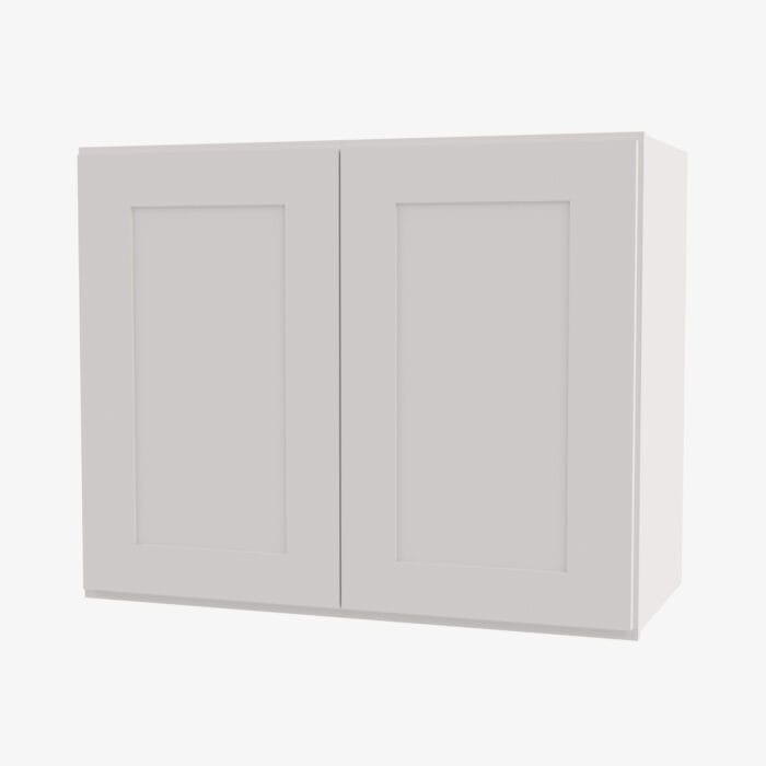 AW-W3036B Double Door 30 Inch Wall Cabinet | Ice White Shaker