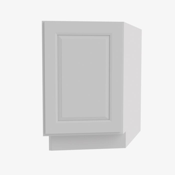 GW-BTC12R Single Door 12 Inch Base Transitional Cabinet Right | Gramercy White