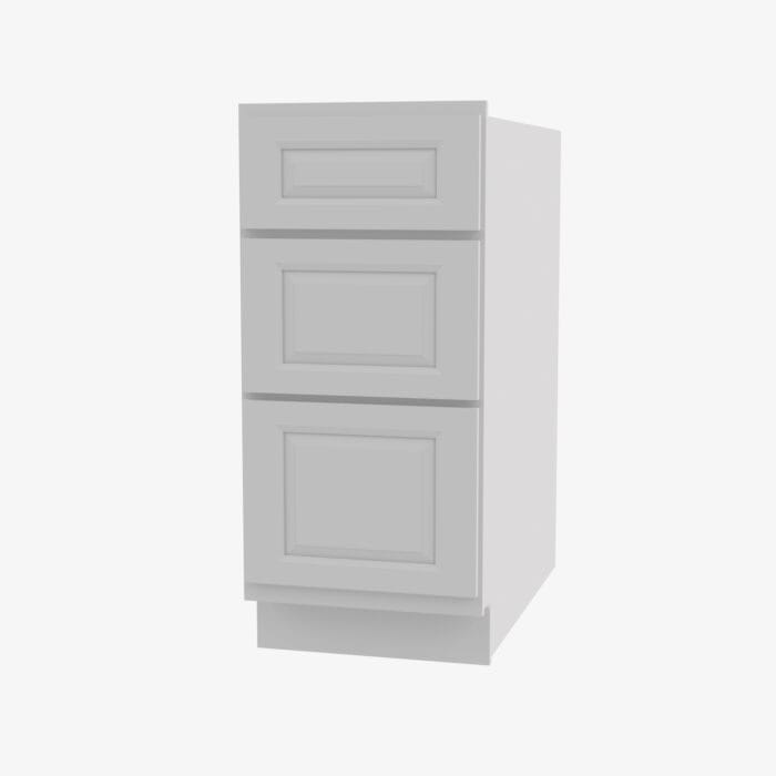 GW-DB36 3 36 Inch 3 Drawer Pack Base Cabinet | Gramercy White