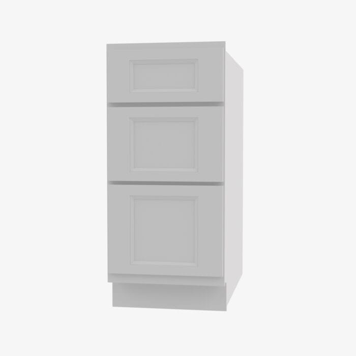 TW-DB12 3 12 Inch 3 Drawer Pack Base Cabinet | Uptown White
