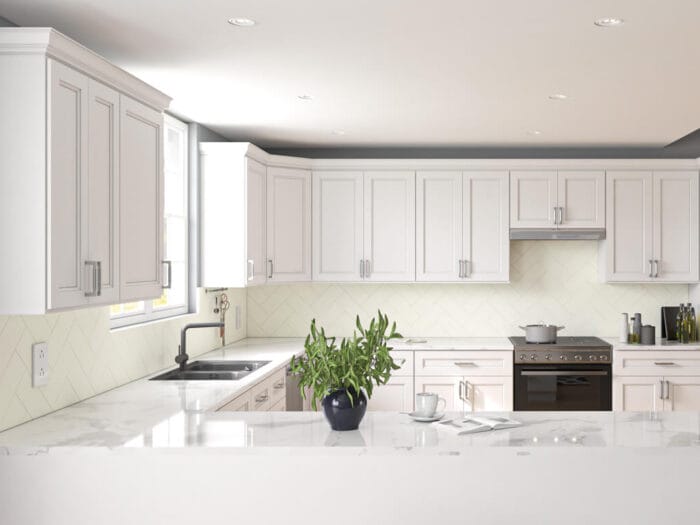 Uptown White Shaker Kitchen Cabinet Collection