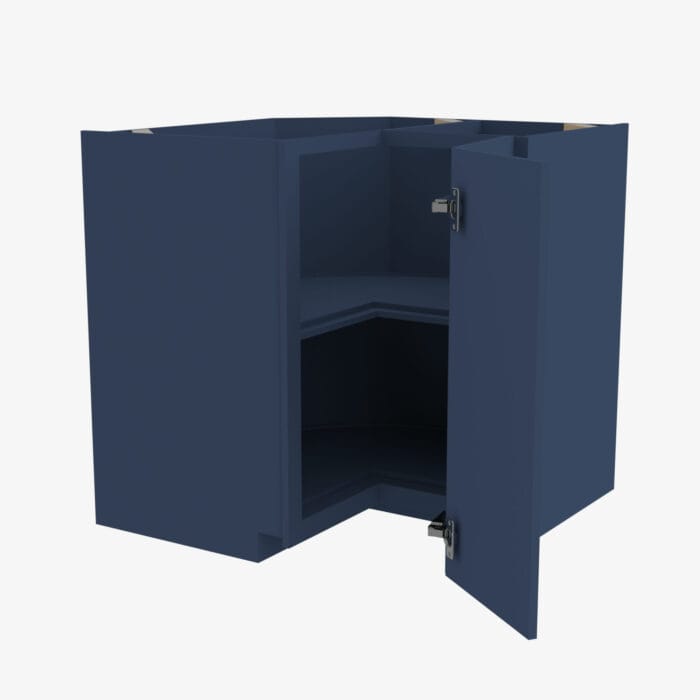 PD-LS3309 Single Door 33 Inch Lazy Susan Base Cabinet | Petit Blue