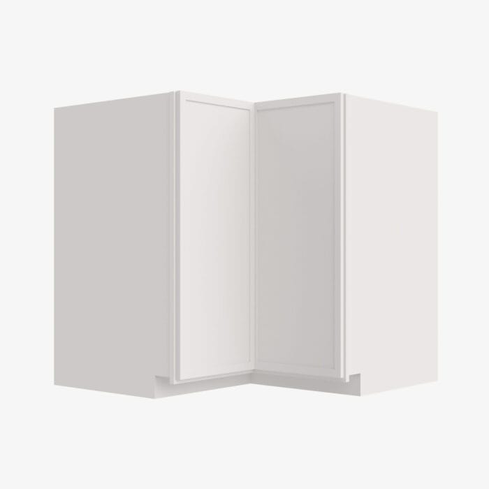 PW-LS3309 Single Door 33 Inch Lazy Susan Base Cabinet | Petit White
