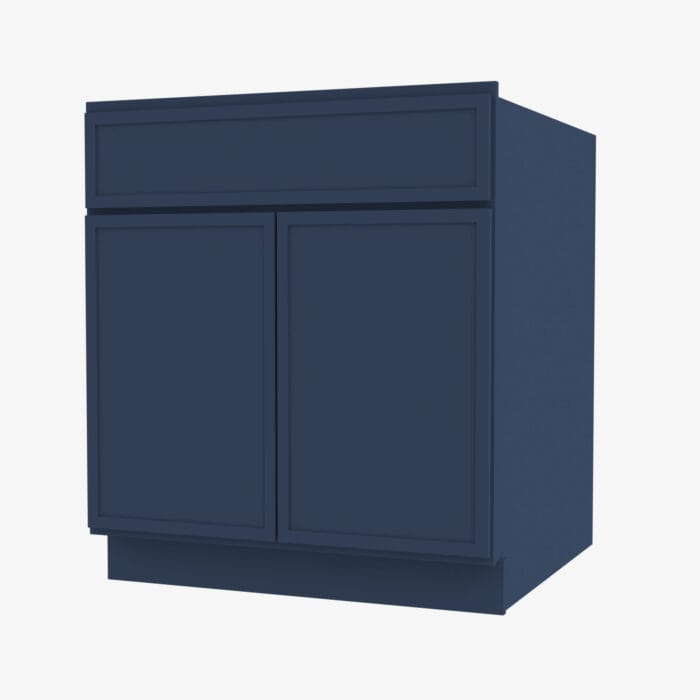 PD-B24B Double Door 24 Inch Base Cabinet | Petit Blue