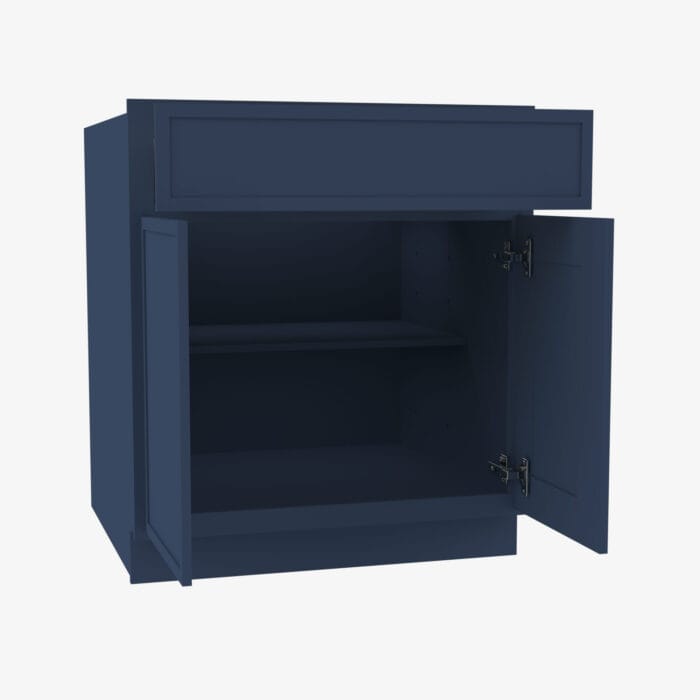 PD-B27B Double Door 27 Inch Base Cabinet | Petit Blue