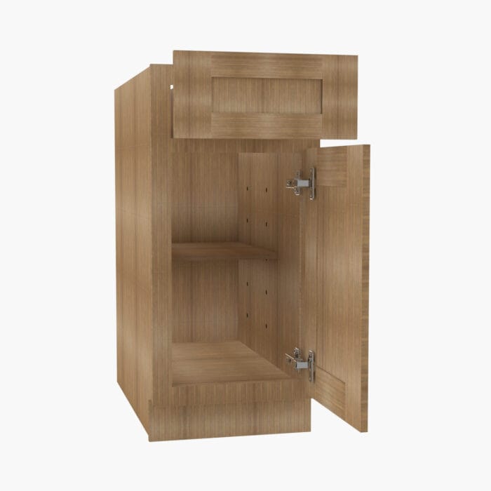 AR-B09 Single Door 9 Inch Base Cabinet | Woodland Brown Shaker