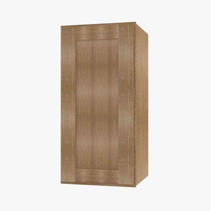 AR-W1830 Single Door 18 Inch Wall Cabinet | Woodland Brown Shaker