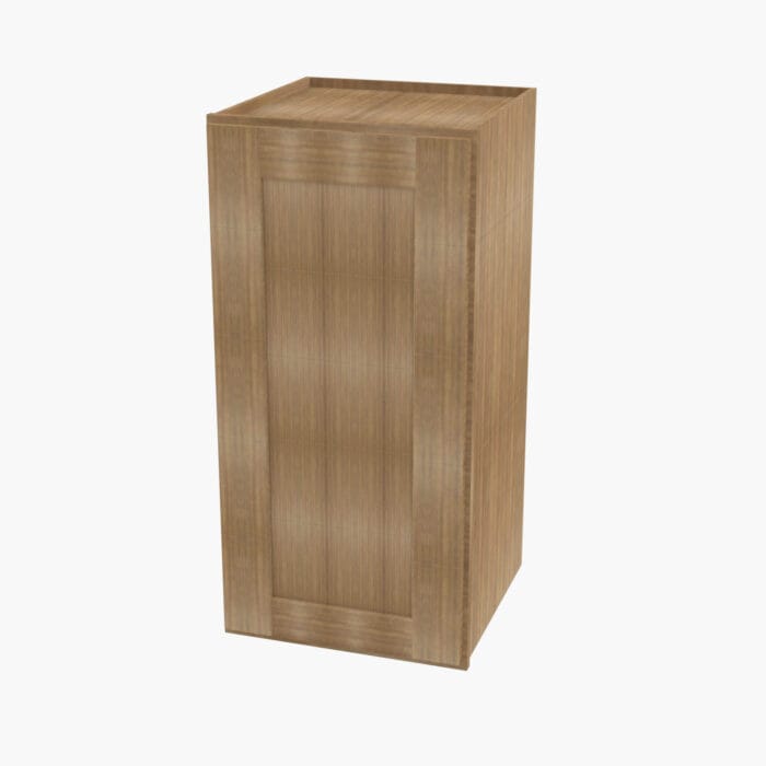 AR-W1536 Single Door 15 Inch Wall Cabinet | Woodland Brown Shaker