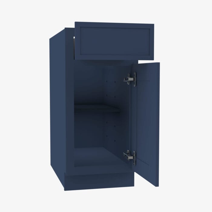 PD-B18 Single Door 18 Inch Base Cabinet | Petit Blue