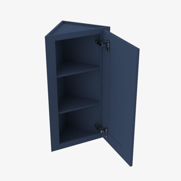 PD-AW36 Single Door 36 Inch Wall Angle Corner Cabinet | Petit Blue