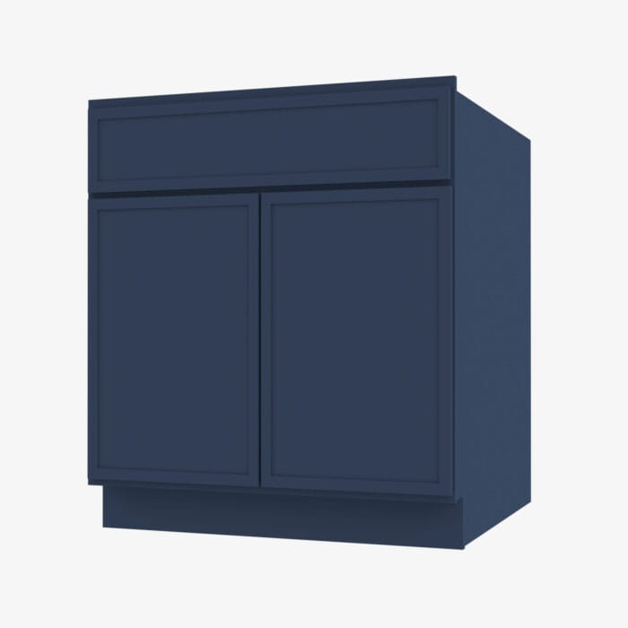 PD-SB36B Double Door 36 Inch Sink Base Cabinet | Petit Blue