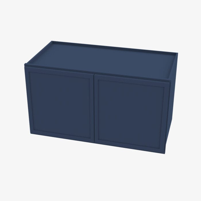 PD-W331524B Double Door 33 Inch Wall Refrigerator Cabinet | Petit Blue