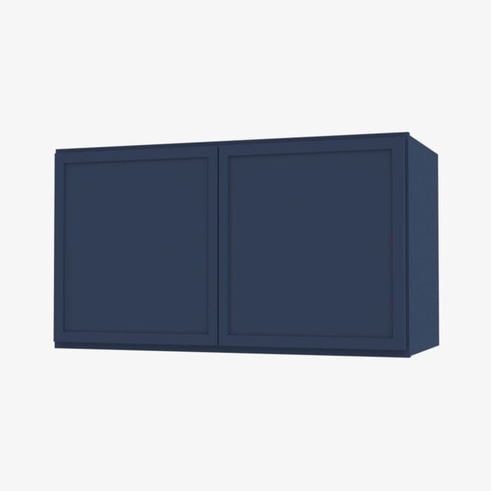 PD-W362424B Double Door 36 Inch Wall Refrigerator Cabinet | Petit Blue