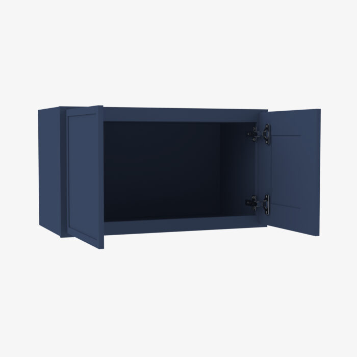 PD-W3024B Double Door 30 Inch Wall Cabinet | Petit Blue