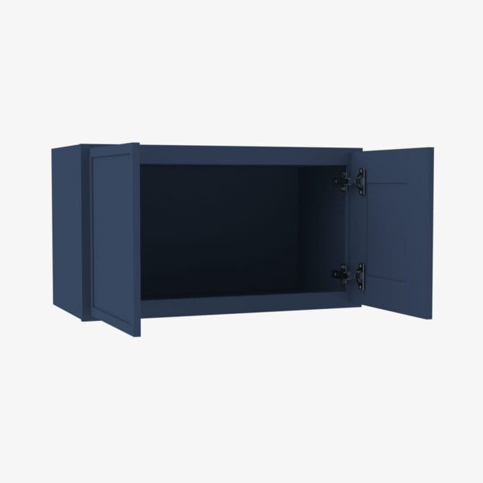 PD-W301824B Double Door 30 Inch Wall Refrigerator Cabinet | Petit Blue