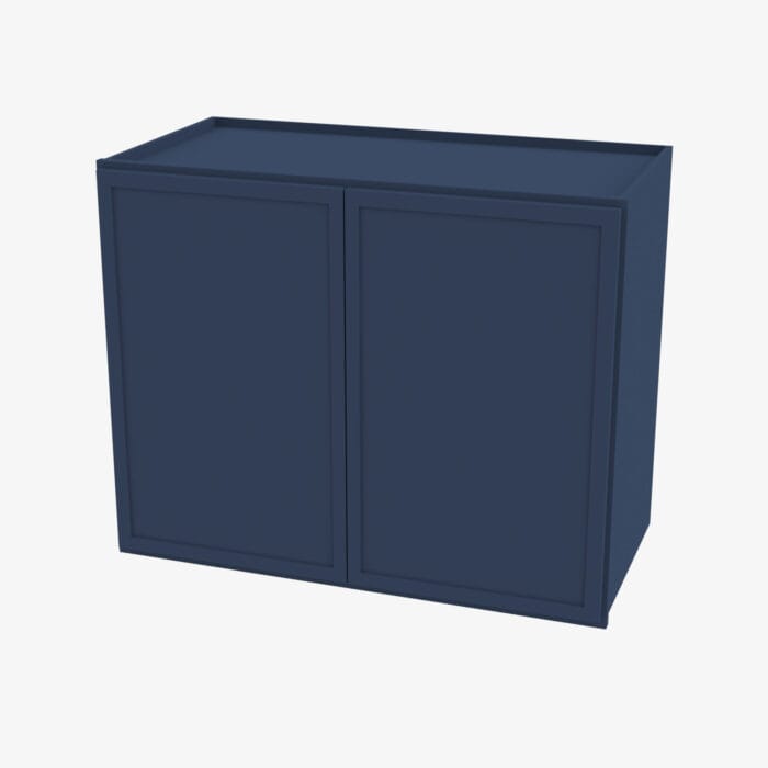 PD-W3336B Double Door 33 Inch Wall Cabinet | Petit Blue