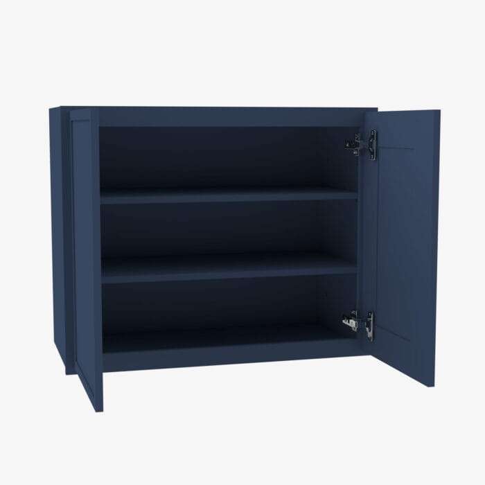 PD-W3330B Double Door 33 Inch Wall Cabinet | Petit Blue